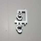 GE Front Load Dryer Lock Button Silver